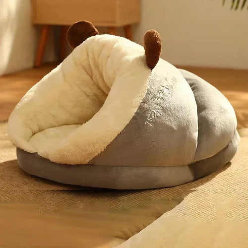 Soft Dog Bed Sofa Warm Plush Pet Kennel for Small Medium Dogs Cats