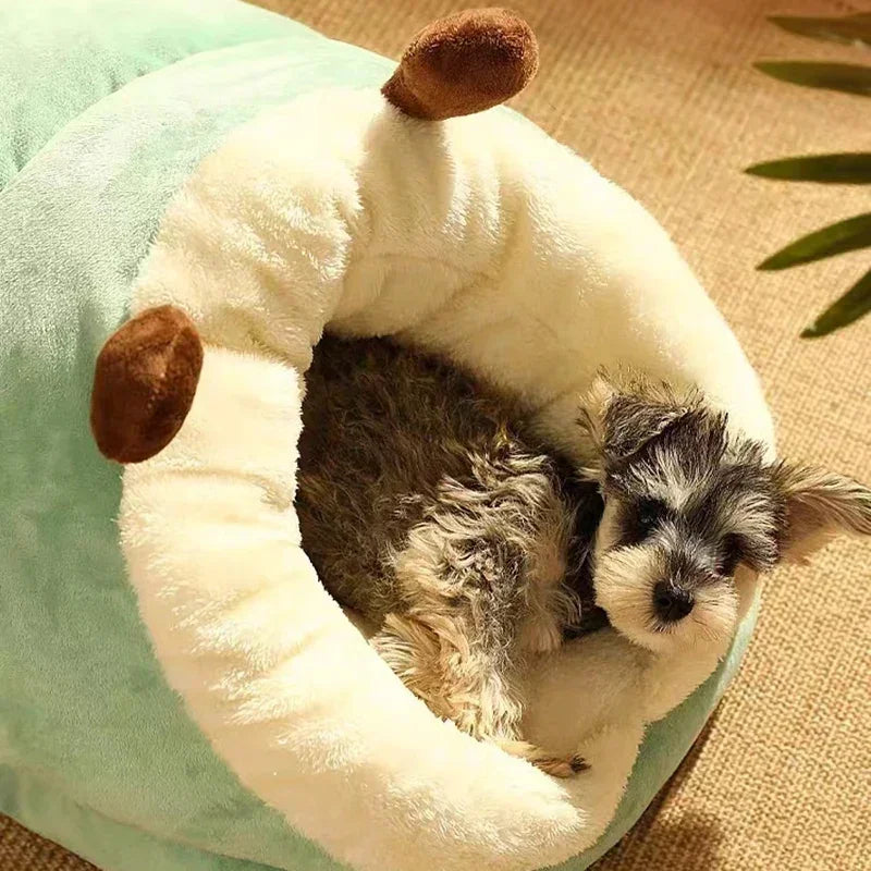 Soft Dog Bed Sofa Warm Plush Pet Kennel for Small Medium Dogs Cats