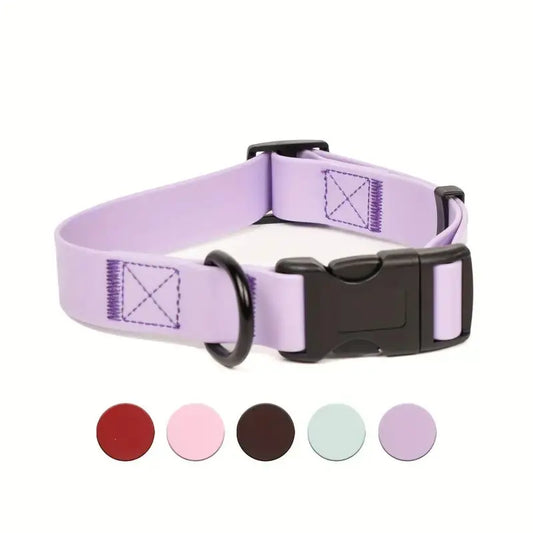 Pet Collar PVC Dog Collar Waterproof Adjustable Soft Easy Clean Dog