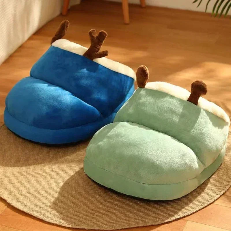 Soft Dog Bed Sofa Warm Plush Pet Kennel for Small Medium Dogs Cats