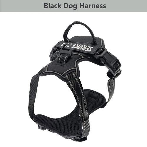 New Reflective Dog Harness Leash Adjustable Mesh Pet Collar Chest