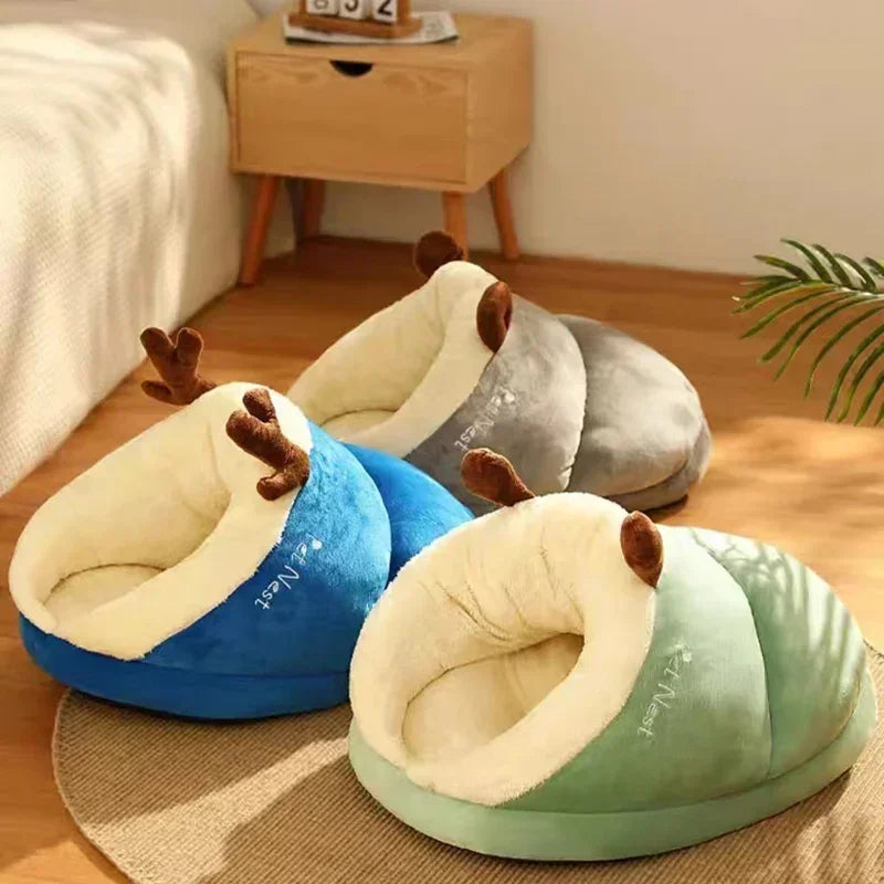 Soft Dog Bed Sofa Warm Plush Pet Kennel for Small Medium Dogs Cats