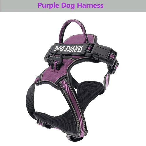 New Reflective Dog Harness Leash Adjustable Mesh Pet Collar Chest