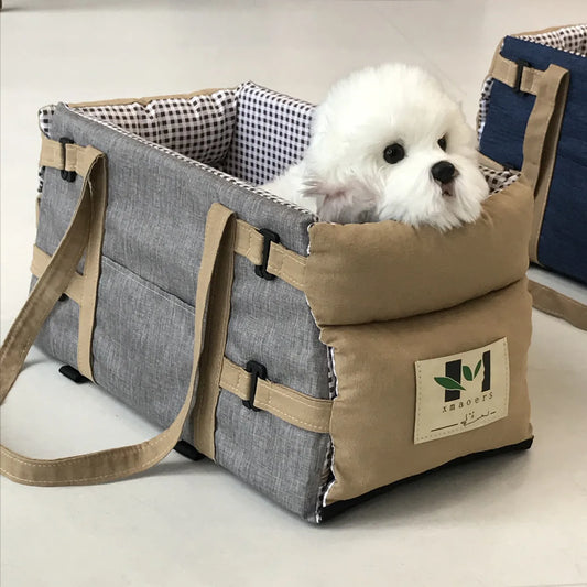 Canvas Cat Dog Transport for Bag Portable Pet Dog Car Seat Bed Car