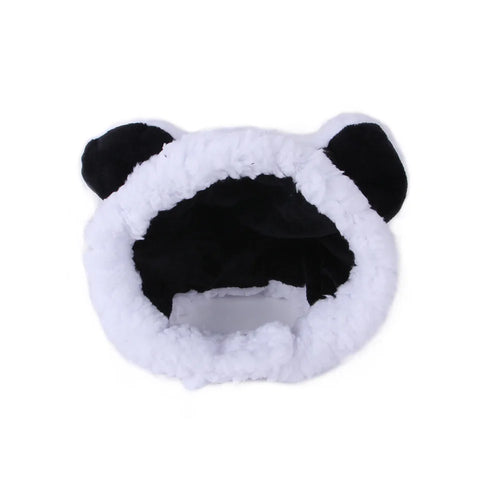 Funny Panda Hat for Pet, Warm Cap, New Year Party, Christmas Cosplay