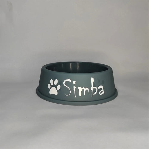 Personalized Printed Dog Food Bowl Plastic Dog Bowl Custom Food &