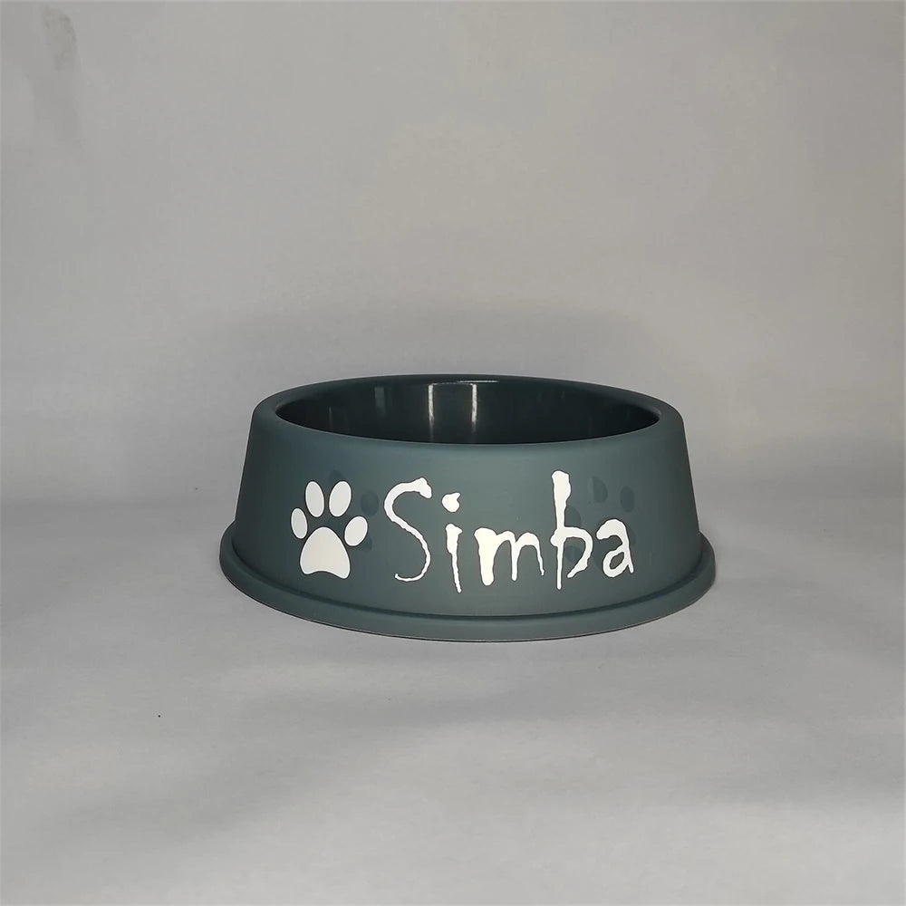 Personalized Printed Dog Food Bowl Plastic Dog Bowl Custom Food &