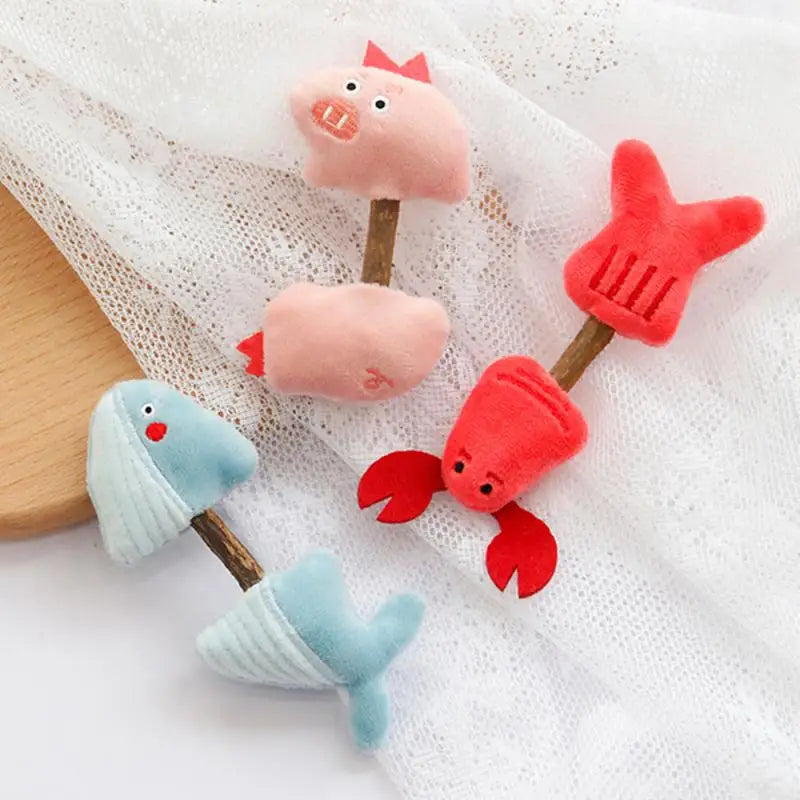 1pcs Pets Cat Toys Molar Stick Catnip Cat Zihi Toy Tooth Cleaning Doll