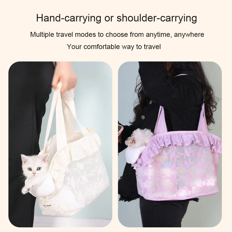 Pet Carrier Bag for Cat Small Dog Backpack Travel Car Seat Transport