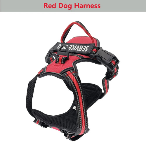 New Reflective Dog Harness Leash Adjustable Mesh Pet Collar Chest